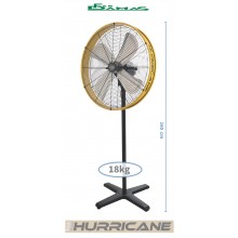 VENTILATORE A PIANTANA IN METALLO MOD. "HURRICANE" CFG  ART. EV065